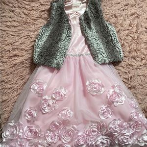 Floral Dress with Vest